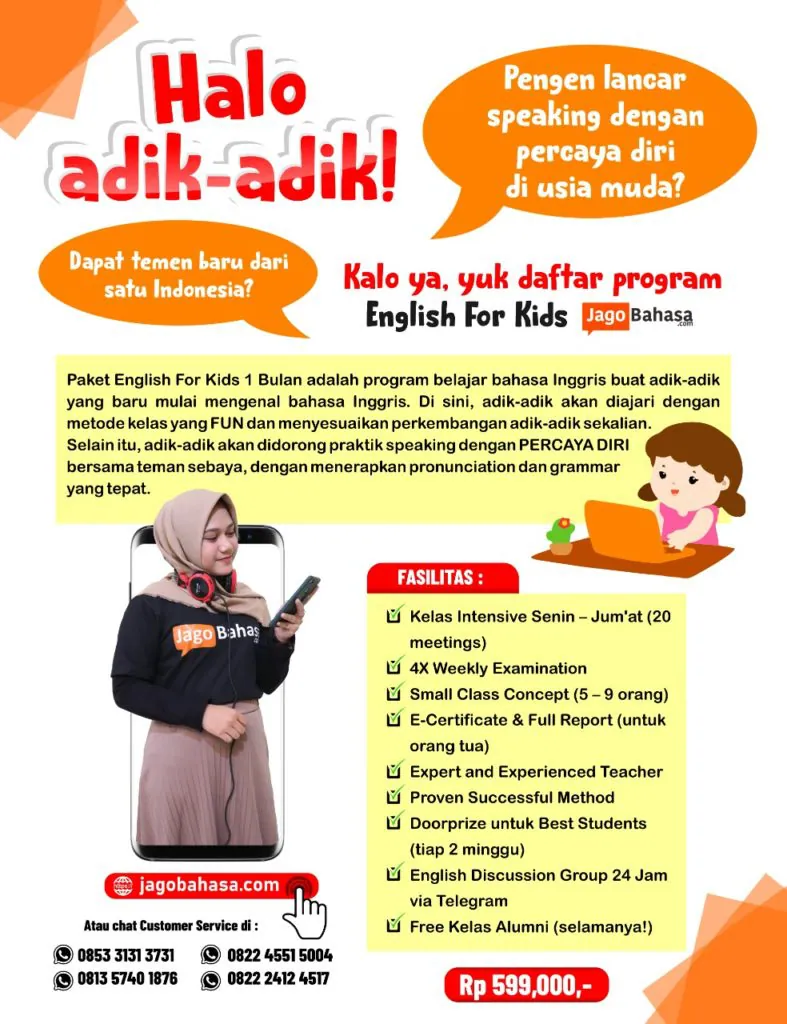 Paket Jago Speaking English For Kids