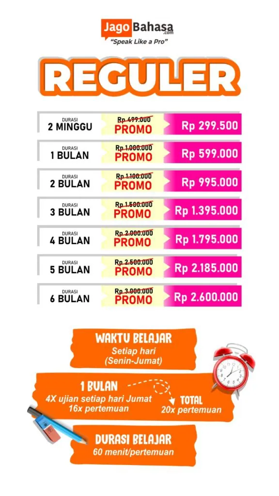 Paket Reguler Jago Bahasa